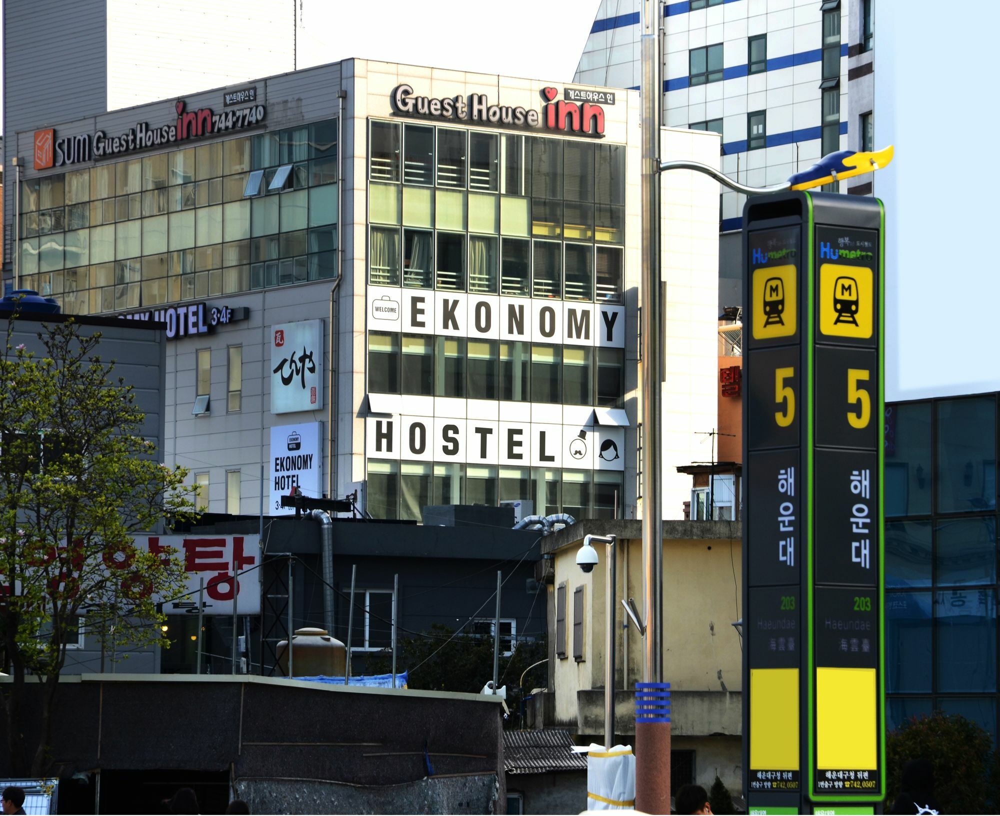 Ekonomy Haeundae Hostel Busan Esterno foto
